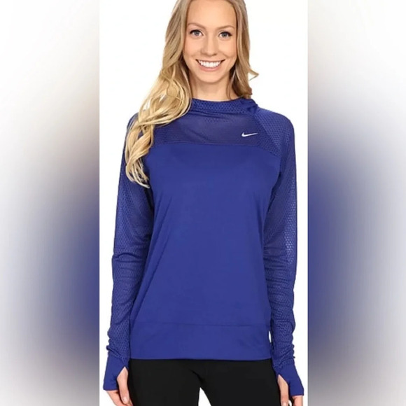 Nike Tops - Women’s Nike Run Fast Hoody Blue Size small